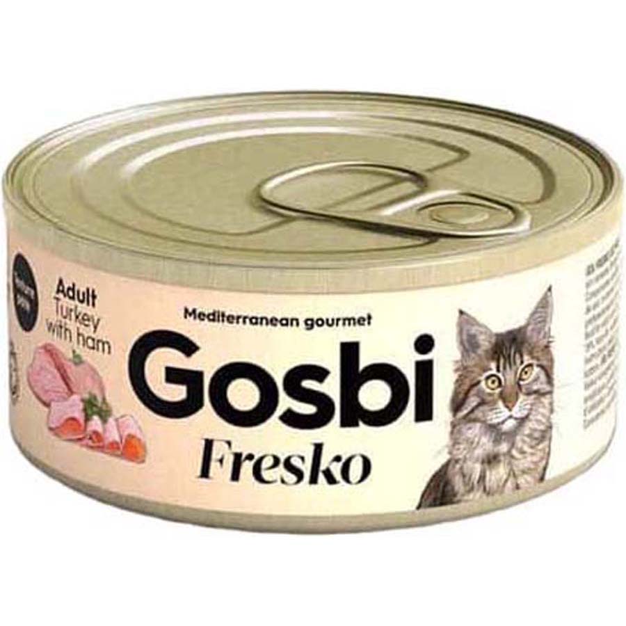 Fresko Cat Adult Turkey with Ham 70g can