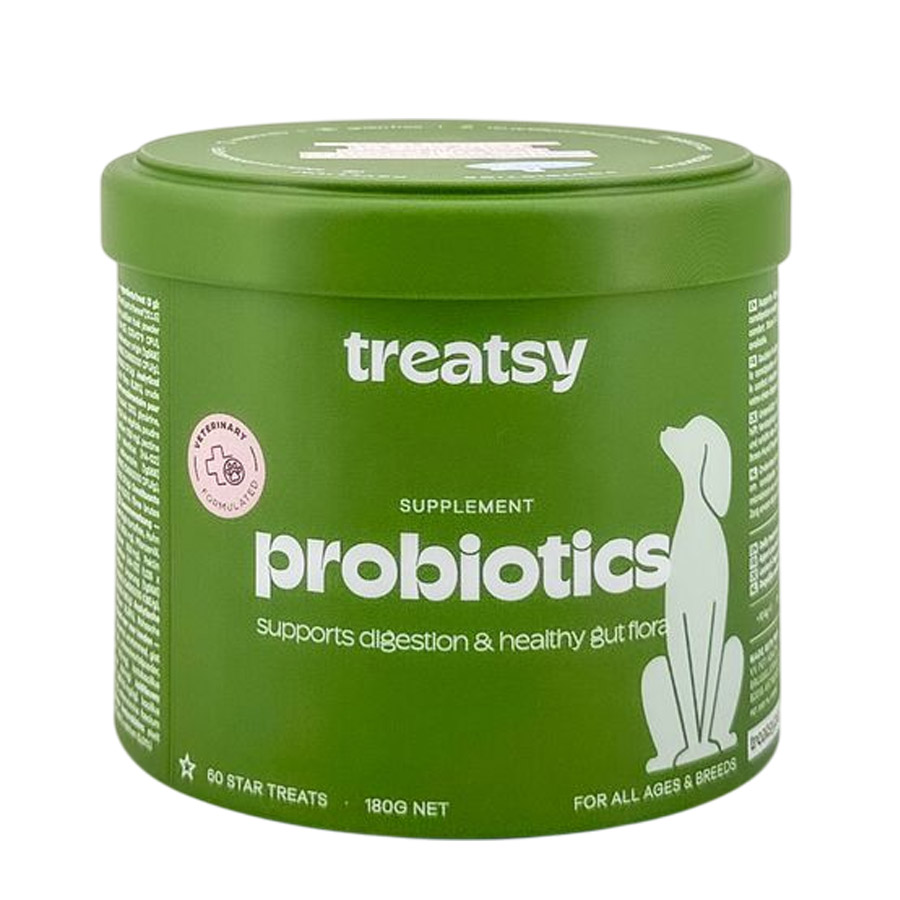 Treatsy Probiotics Supplement for Dogs - 60 Chews